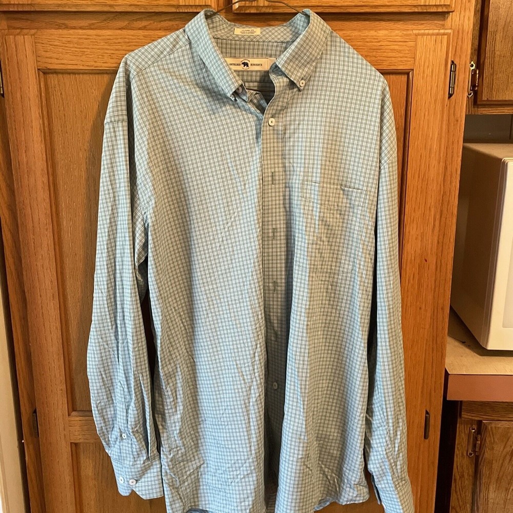 ONWARD RESERVE - Classic Fit Embroidered Bear L Plaid Checked Shirt